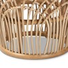 Edena Rattan End Table Natural/Brown - bali & pari: Bohemian Style, No Assembly Required - 4 of 4