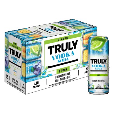 Truly Vodka Soda Classic Collection - 8pk/12 Fl Oz Cans : Target