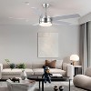 46 Modern Ceiling Fan with Light and Remote,Dual Side Blades,Reversible DC Motor - 3 of 4