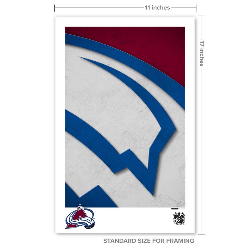 NHL Colorado Avalanche Logo Art Poster Print, 3 of 5