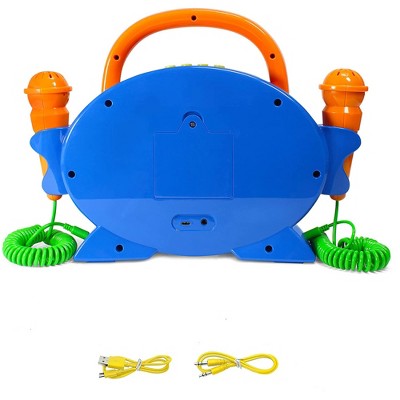 Kidzlane Karaoke Machine For Kids With 2 Microphones 100 Preloaded