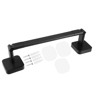 Unique Bargains Wall Mounted Towel Shoe Rack Organizer for Bathroom Kitchen No Drill 1 Set - 1 of 4