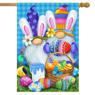 Easter Gnomes Multi-Color Polyester Outdoor Garden Flag 28" x 40"