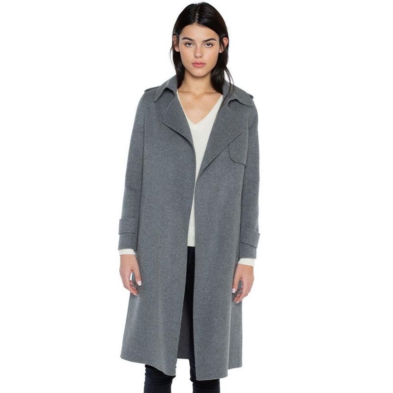 JENNIE LIU Women's Cashmere Wool Double-faced Overcoat, 4 of 5