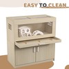 Kumasinova 31.5" Guinea Pig Cage with Detachable Storage Cabinet,Hamster Cage with Acrylic Panels,Multi-Level Small Animal Enclosure with Bridge - 4 of 4