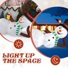 NAYSAYE Inflatable Holiday Decoration Lying Snowman with Drink for Yard Party Outdoor Display, White, 118"*33.5"*70.8" - 3 of 4