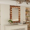 Modern Geometric Framed Rectangular Wall Mirror Bronze Finish Decorative Mirror Home Decor - 4 of 4