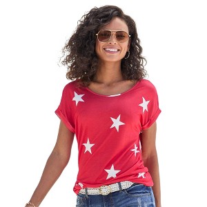 Women's Short Sleeve Top - LASCANA - 1 of 4