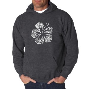 LA Pop Art Men's Word Art Hooded Sweatshirt - Mahalo - 1 of 4