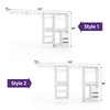 Aheaplus 132" Modular Closet System with Adjustable Shelves and Drawers, Wall-mounted Space-Saving Closet Organizer with Hanging Rods - 3 of 4