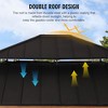 YARDSIGHT 13'x15' Hardtop Gazebo: Aluminum Frame, Double Roof, Heavy-Duty Netting & Curtains - Wind-Resistant for Backyard, Garden, Commercial - 4 of 4