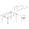 63"x40" multifunctional board game table,suitable for 4-6 people, with a removable tabletop,sturdy wooden legs,non-slip game mat, rotating cup holder - 3 of 3