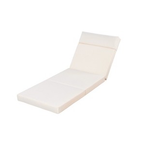 Christopher Knight Home Danita Outdoor Foldable 4-Section Design Water-Resistant Chaise Lounge Cushion - 1 of 4