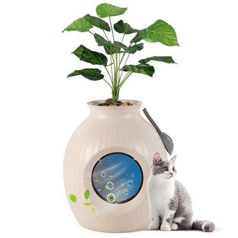 Fake plant litter box sale