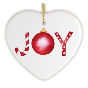 Joy Christmas Ornament| OrnamentallyYou - 1 of 4