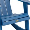 Arceso All-Weather HDPS Adirondack Rocking Chair, High Back Outdoor Porch Rocker for Patio, Garden, Backyard & Indoor Use - 4 of 4