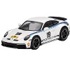 Porsche 911 Dakar #19 "Rally 1974" Tribute Livery White with Blue Stripes Limited Edition 1/64 Diecast Model Car by Mini GT - 2 of 4