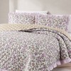 Lush Décor King/California King Lola Block Print Ruffle Reversible Floral Quilts Purple - 3 of 4