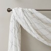 Clarissa Diamond Sheer Embroidered Window Scarf - 4 of 4