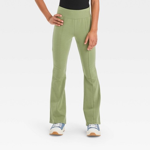 Girls' Flare Leggings - Art Class™ Green Xs : Target