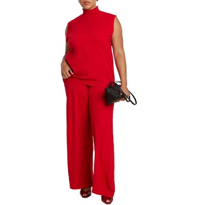 ELOQUII Elements Knit Wide Leg Sweater Pant