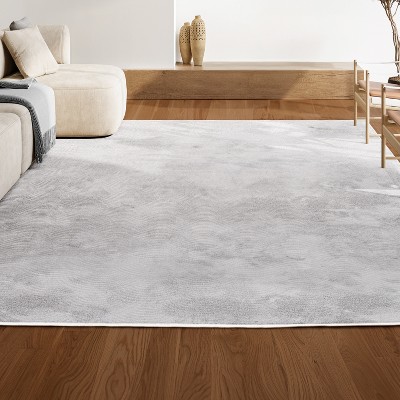 JONATHAN Y Porter Geometric Art Deco Fan Pattern High-Low Area Rug