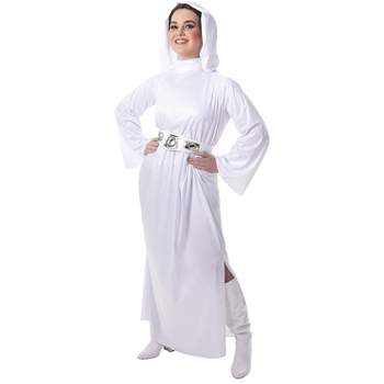 Jazwares Women's Princess Leia Hooded Costume - Size Small - White