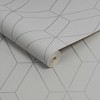 Diamond Geo Grey and Silver Wallpaper - 3 of 4