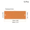 Unique Bargains DIY Laser Printing Office Engraving Blank Metal Cards 12 Pcs - 2 of 4