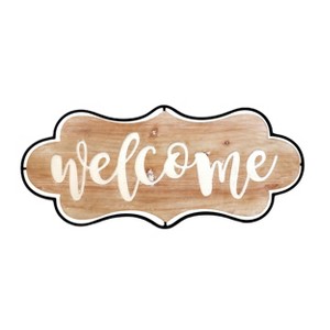 VIP Wood 25 in. Brown Welcome Sign - 1 of 2