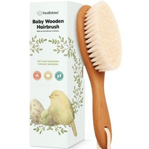 KeaBabies Baby Hair Brush, Oval Cradle Cap Brush, Soft Baby Brush for Infant, Newborn Hairbrush for Girls, Boys, Baby Scalp Brush (Oval) - 1 of 4