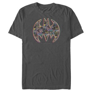 Men's Batman Shield Logo Comic Panel T-Shirt - 1 of 4