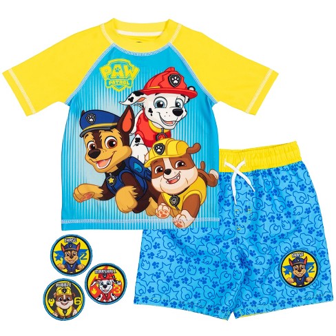 Paw Patrol ©Nickelodeon swimsuit and rash guard set - Sets - CLOTHING -  Baby Girl - Kids 