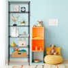 SEVOBAL Utility Storage Shelves Carbon Steel Storage Rack with Wheels for Garage Basement and Kitchen, Black, 22.04"*12.2"*8.07" - 4 of 4