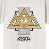 Black Adam Gold Triangles Logo Men's White T-shirt - 2 of 3