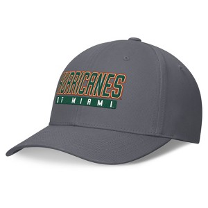 NCAA Miami Hurricanes Cotton Twill Snapback Hat - 1 of 4