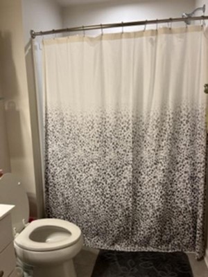 Leopard Glam Shower Curtain Ombre Gray - Threshold™ : Target