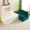 VASIP Luxury Color-Block Turtle Velvet Modular Sofa, Flexible Arrangeable Design for Single Row, Side-by-Side or Facing Layout ,for Living Room - 4 of 4