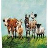 Slickblue Double-Sided Farm Animal Garden Flag – Features Cow, Goat, Donkey, Sheep, and Rooster, 18" x 12" - 3 of 4