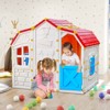 Infans Kids Playhouse Realistic Cottage Playhouse w/ Openable Windows & Working Door - 4 of 4