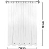 GoodGram Heavy Duty PEVA Shower Curtain Liners - 2 of 2