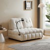 NicBex Modern Pull Out Sofa Bed Velvet Convertible Sleeper Sofa with USB Port and Swivel Phone Stand for Living Room - 3 of 4