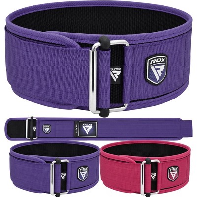 RDX Sports Weight Lifting Belt 4 Adjustable Back Lumbar Support Bodybuilding, Powerlifting Functional Strength Training Exercise Fitness Workout