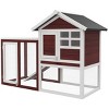 Wooden Rabbit Hutch with Waterproof Roof and Run,Outdoor Indoor Bunny Cage with Ramp and Removable Tray for 1 or 2 Rabbits - LAOTIES - 4 of 4