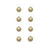 Northlight Matte Glass Christmas Ball Ornaments - 3.25" (80mm) - Antique Gold - 8ct - 3 of 4