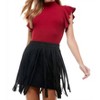 Women's Ribbed Mock Neck Bodysuit - TCEC - 2 of 4