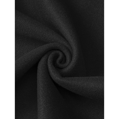 Allegra K Women's Turnover Collar Split Sleeve Button Front Casual Workwear Cape Jacket Black X-Small — фото 5
