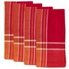Saro Lifestyle Pumpkin and Leaf Jacquard Napkin, 20" Square, Pumpkin (Set of 4) - 3 of 3