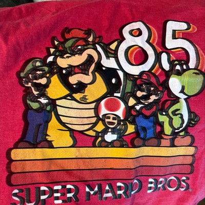 : Super Mario Group Shot Hanging With My Bros Poster Premium T- Shirt : Clothing, Shoes & Jewelry