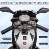 6V Kids Motorcycle,Electric Ride On Car Toy with Training Wheels,Working Headlight,Horn & Music - 3 of 4